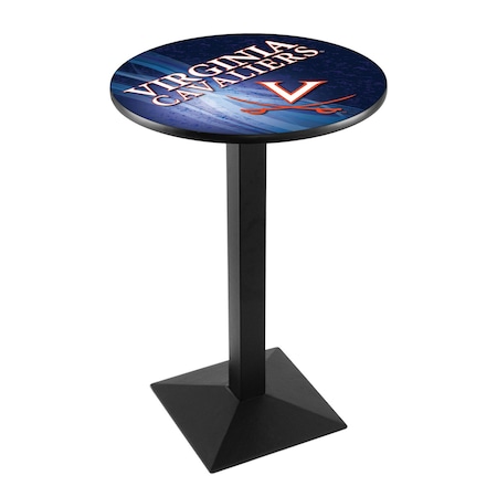 Holland Bar Stool Co 42" Blk Wrinkle Virginia Pub Table, 36" dia. Top L217B4236Vrgnia-D2